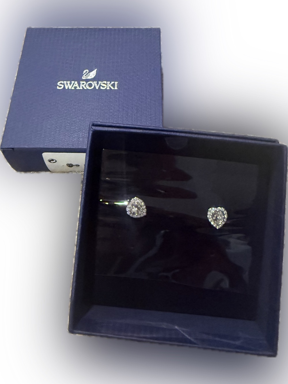 Swarovski x Ariana Grande Heart Stud Earrings NIB Retail:$139 - Picture 6 of 6